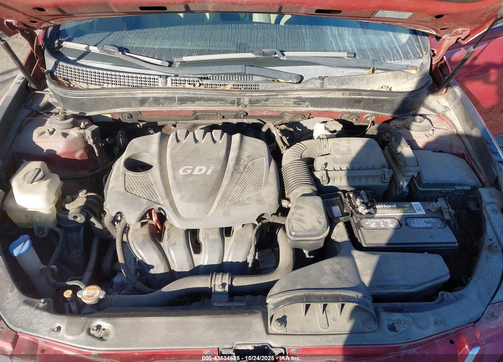 2013 HYUNDAI SONATA GLS VIN: 5NPEB4AC0DH518571