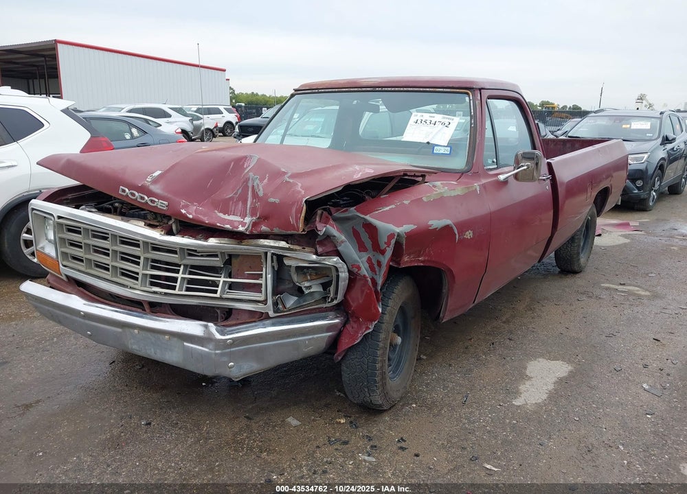 1982 DODGE D-SERIES D150 VIN: 1B7FD14P8CS270582