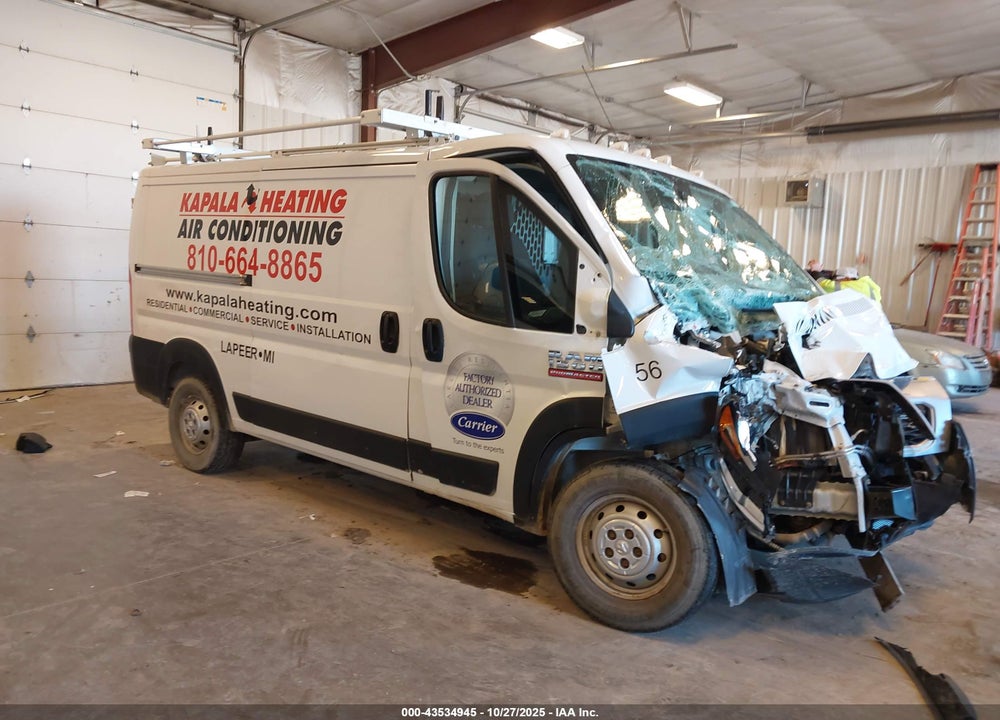 2020 RAM PROMASTER 1500 LOW ROOF 136 WB VIN: 3C6TRVAG3LE135617