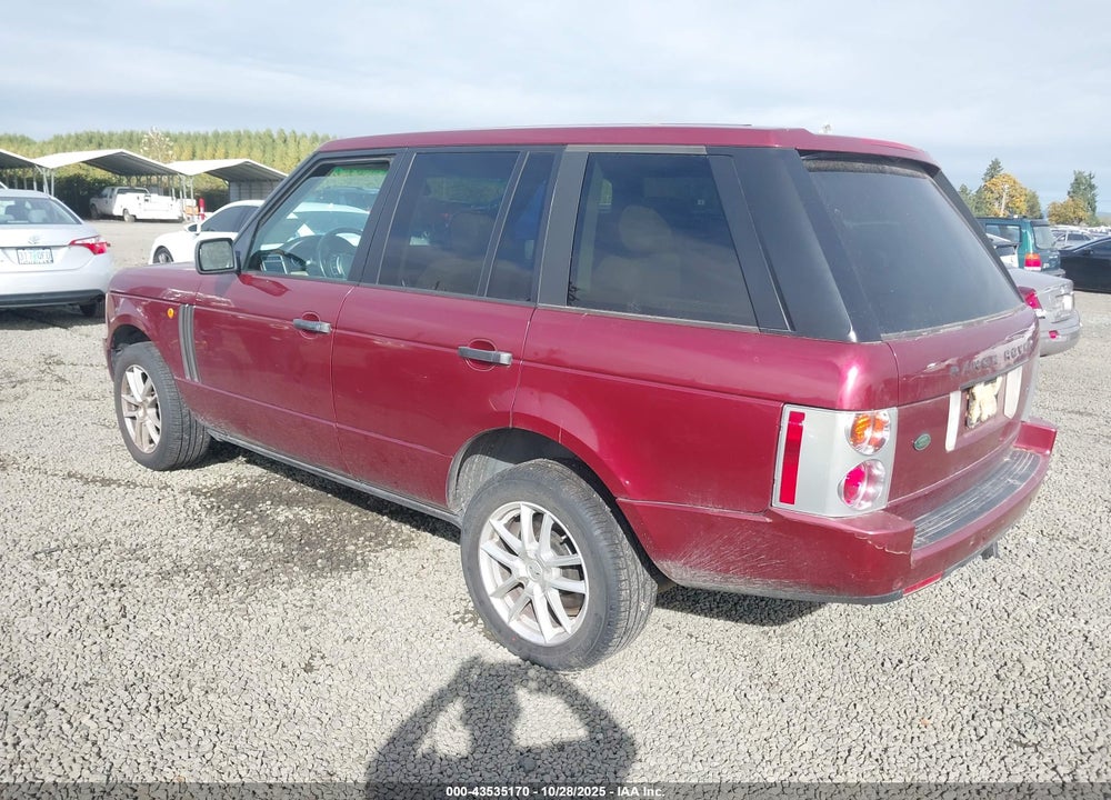 2004 LAND ROVER RANGE ROVER VIN: SALME11484A144494
