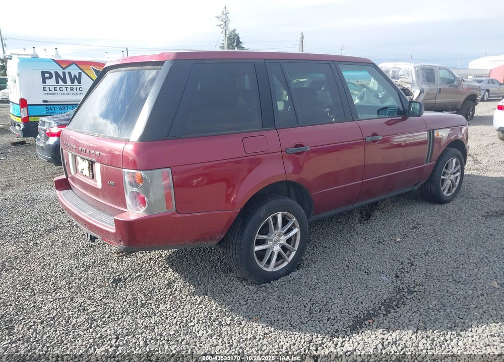 2004 LAND ROVER RANGE ROVER VIN: SALME11484A144494