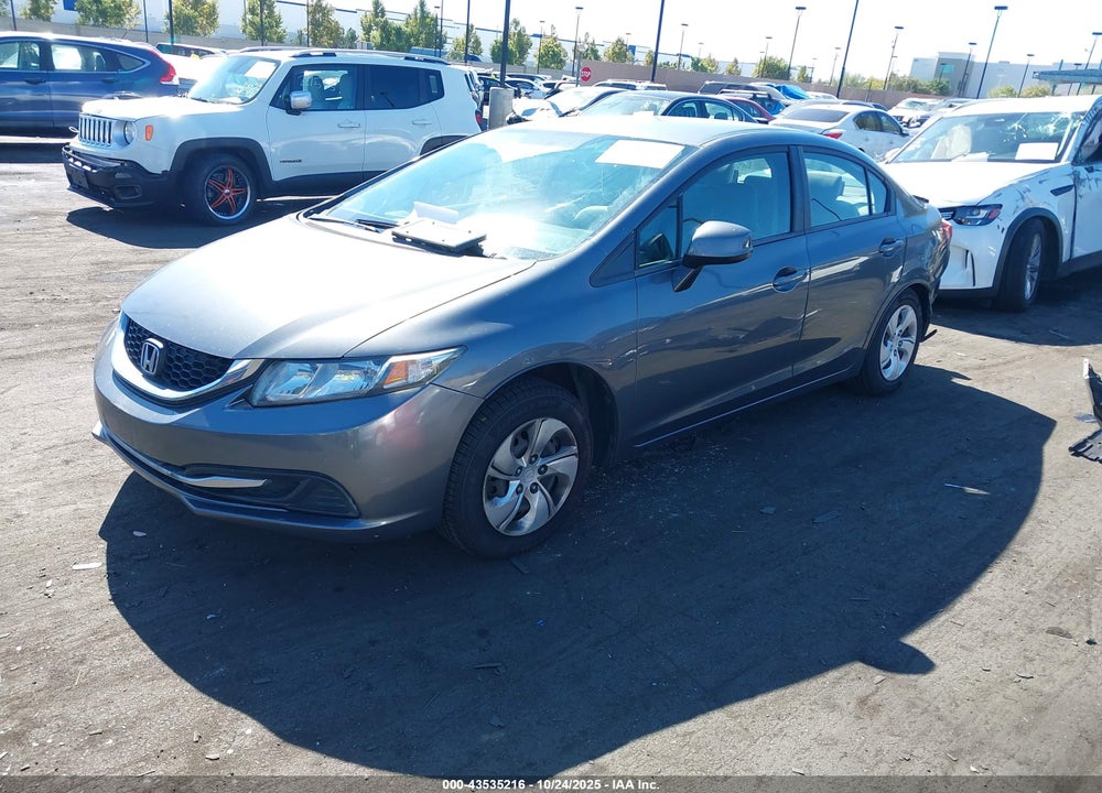 2013 HONDA CIVIC LX VIN: 19XFB2F54DE247599