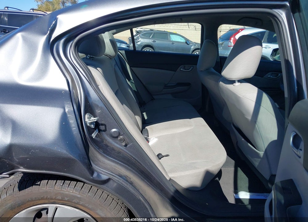 2013 HONDA CIVIC LX VIN: 19XFB2F54DE247599