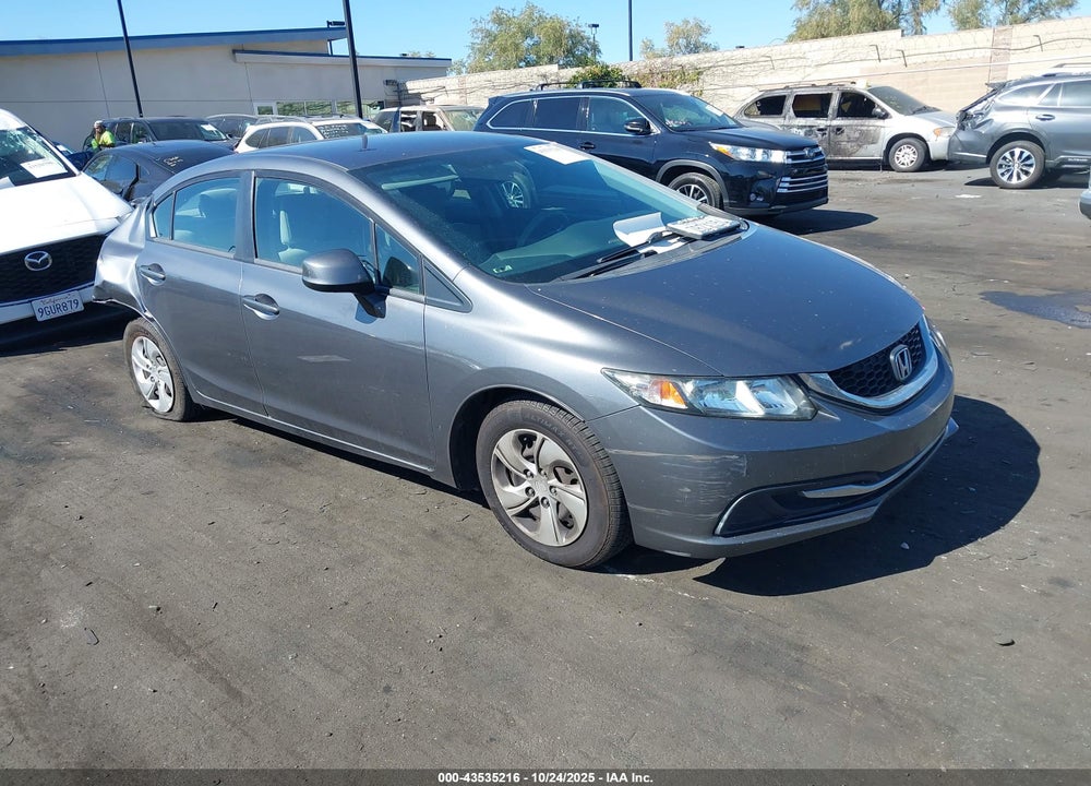 2013 HONDA CIVIC LX VIN: 19XFB2F54DE247599