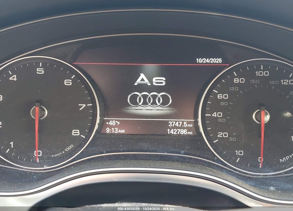 2012 AUDI A6 VIN: WAUHGAFC1CN081018