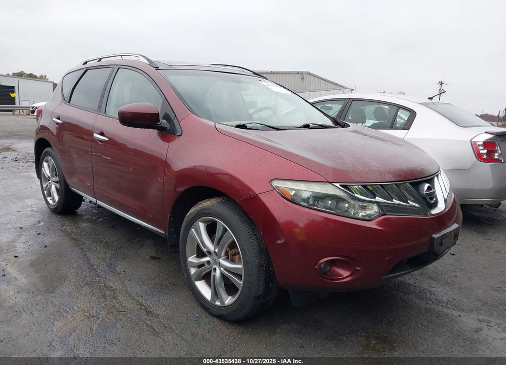 2009 NISSAN MURANO LE VIN: JN8AZ18W39W161434