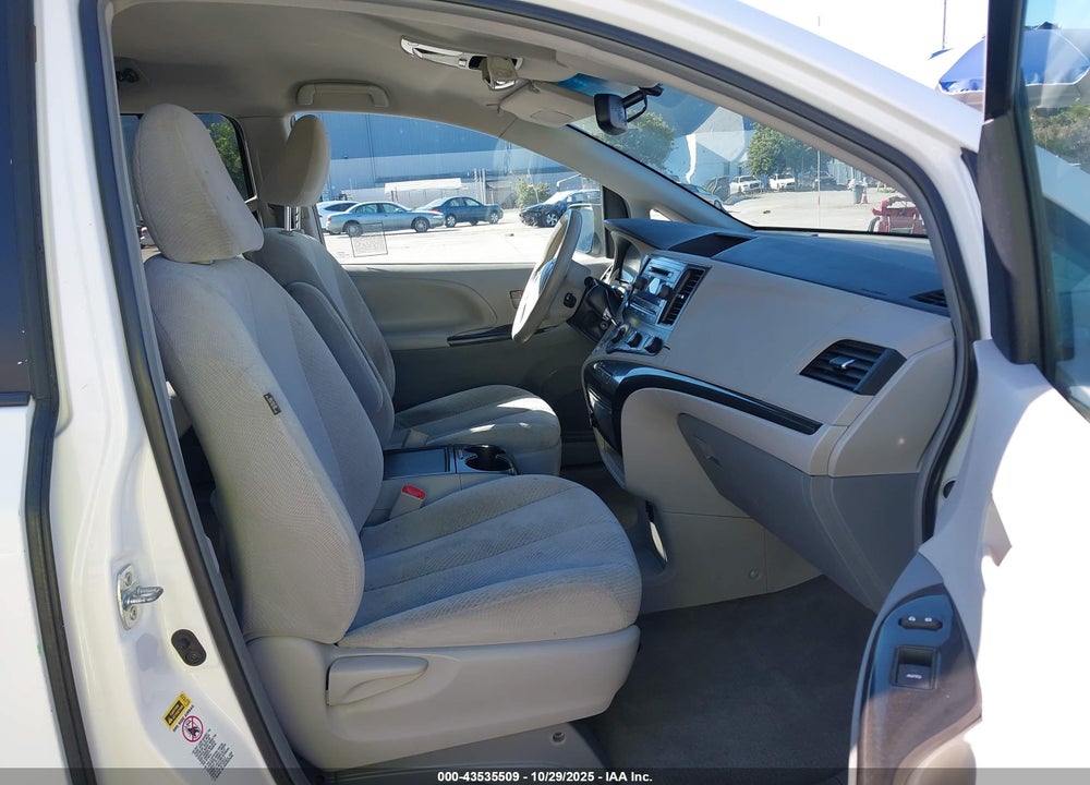 2012 TOYOTA SIENNA LE V6 8 PASSENGER VIN: 5TDKK3DC8CS254274