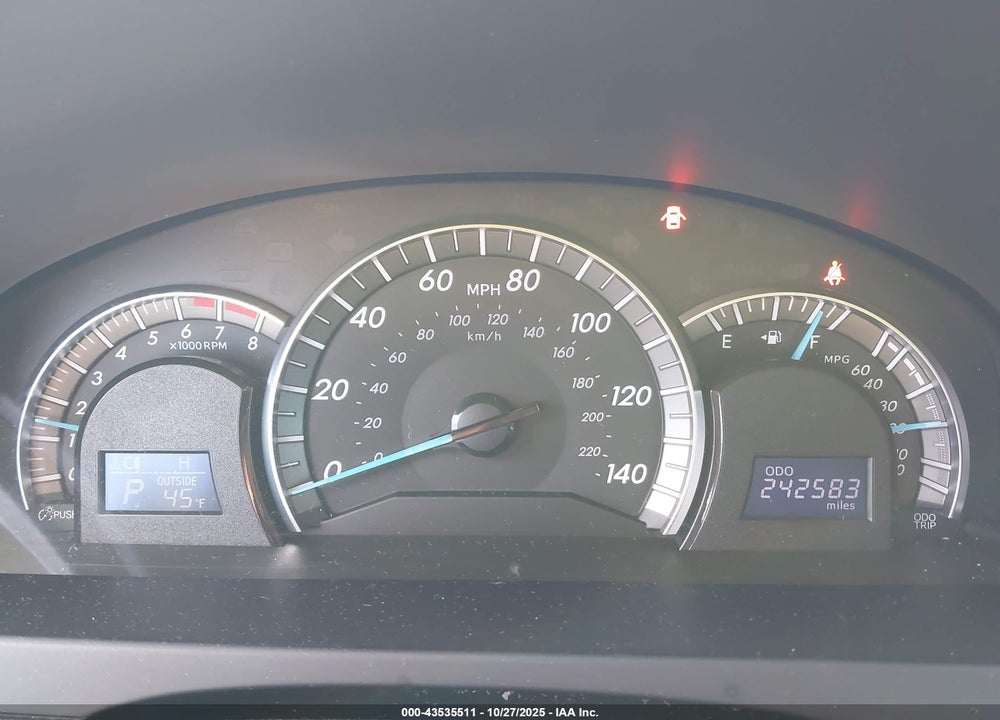 2013 TOYOTA CAMRY SE VIN: 4T1BF1FK4DU236876