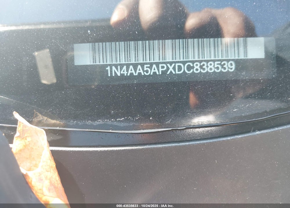 2013 NISSAN MAXIMA 3.5 S VIN: 1N4AA5APXDC838539