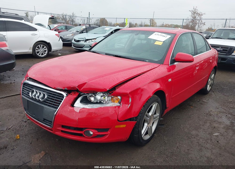 2006 AUDI A4 2.0T VIN: WAUDF78E56A207508