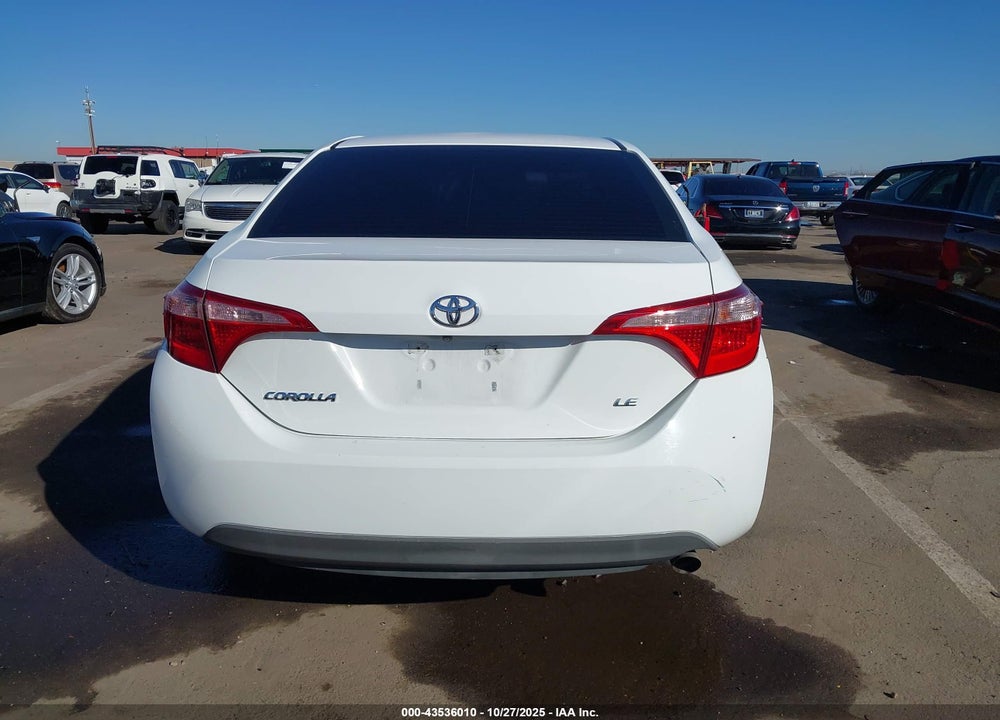 2018 TOYOTA COROLLA LE VIN: 5YFBURHE5JP759283