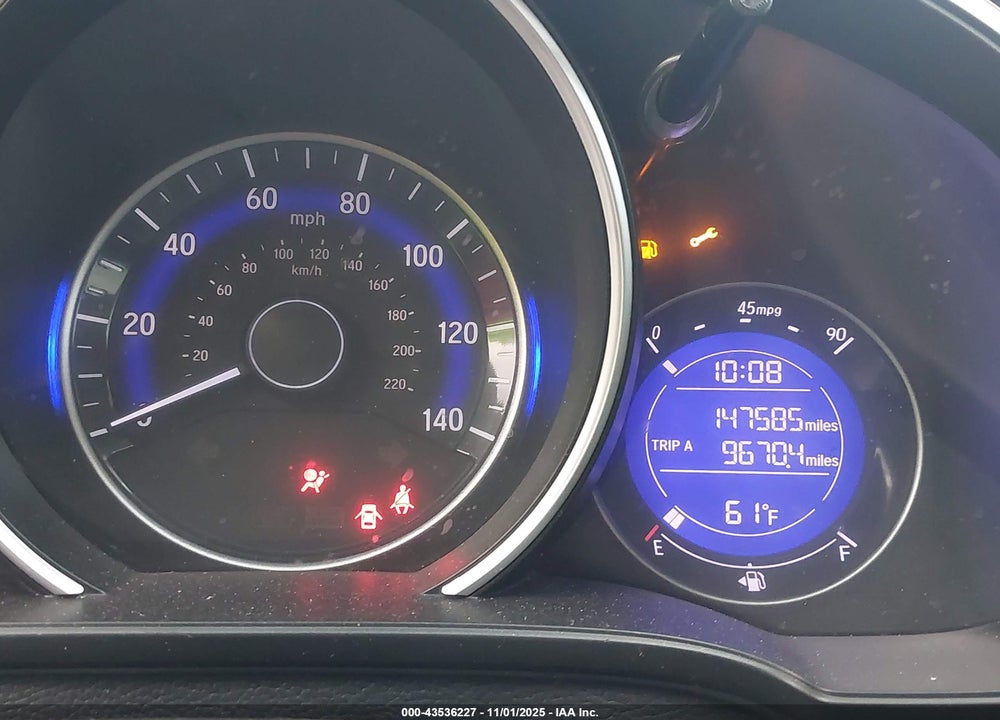 2017 HONDA FIT LX VIN: JHMGK5H59HS004178