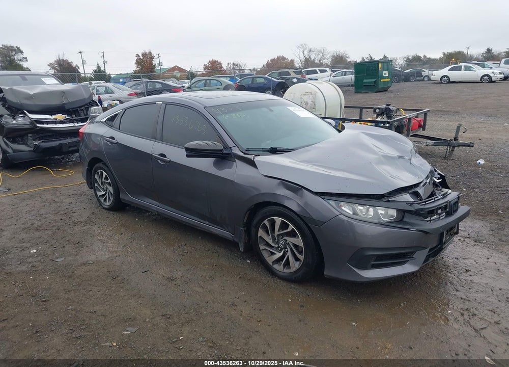 2018 HONDA CIVIC EX VIN: 2HGFC2F72JH583509