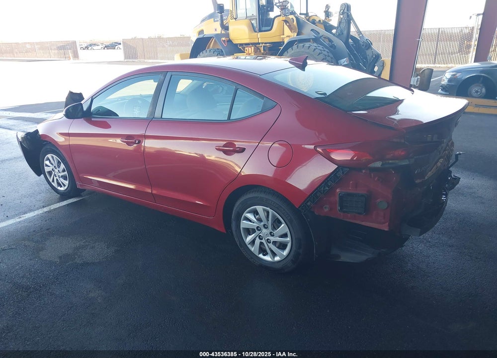 2017 HYUNDAI ELANTRA SE VIN: KMHD74LF7HU392060