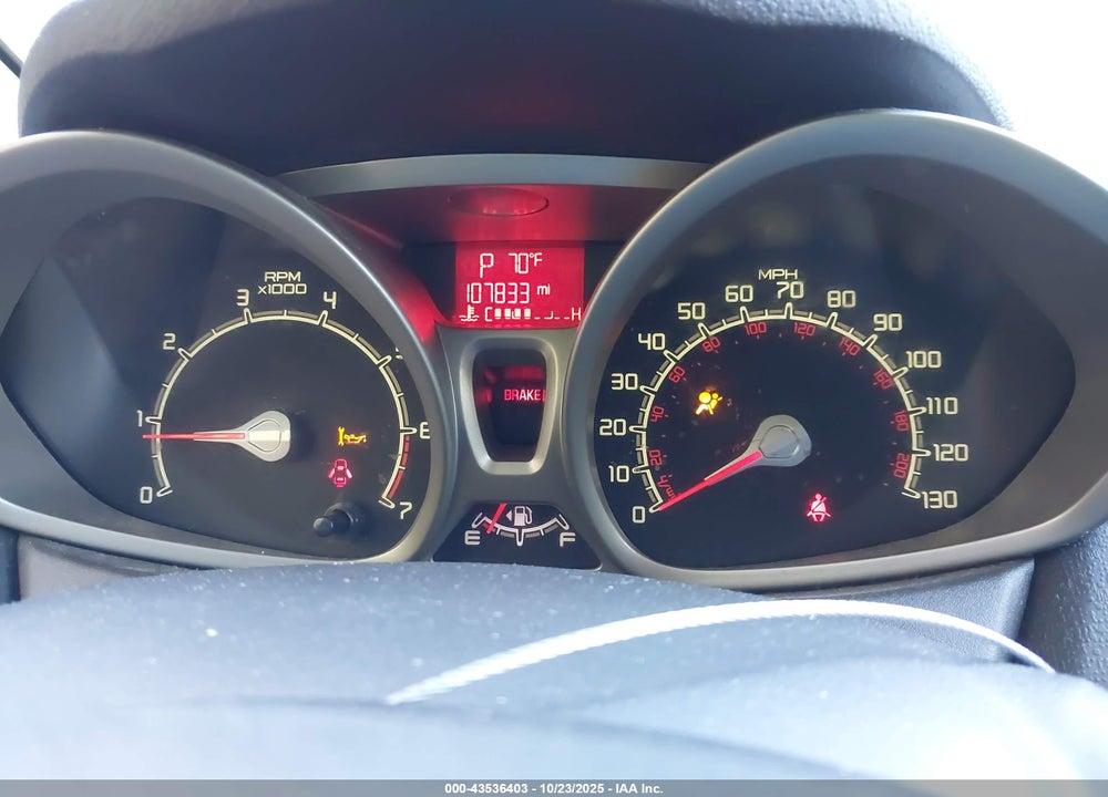 2013 FORD FIESTA SE VIN: 3FADP4BJ6DM103670