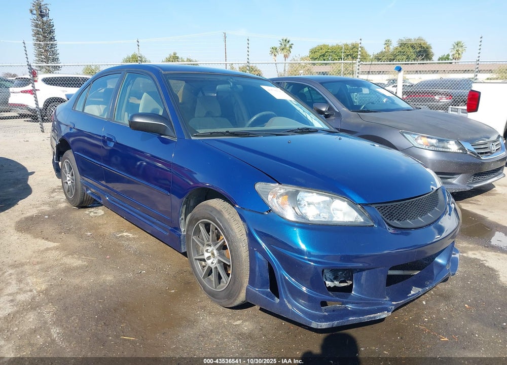 2004 HONDA CIVIC LX VIN: 2HGES165X4H506253