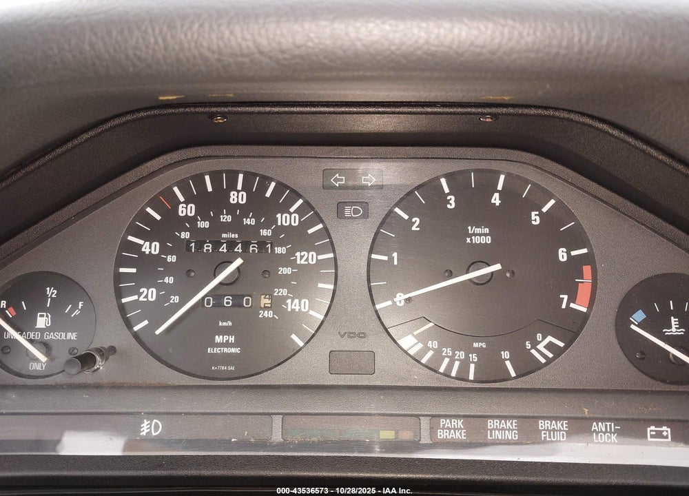 1989 BMW 325 I AUTOMATIC VIN: WBAAD230XK8845195