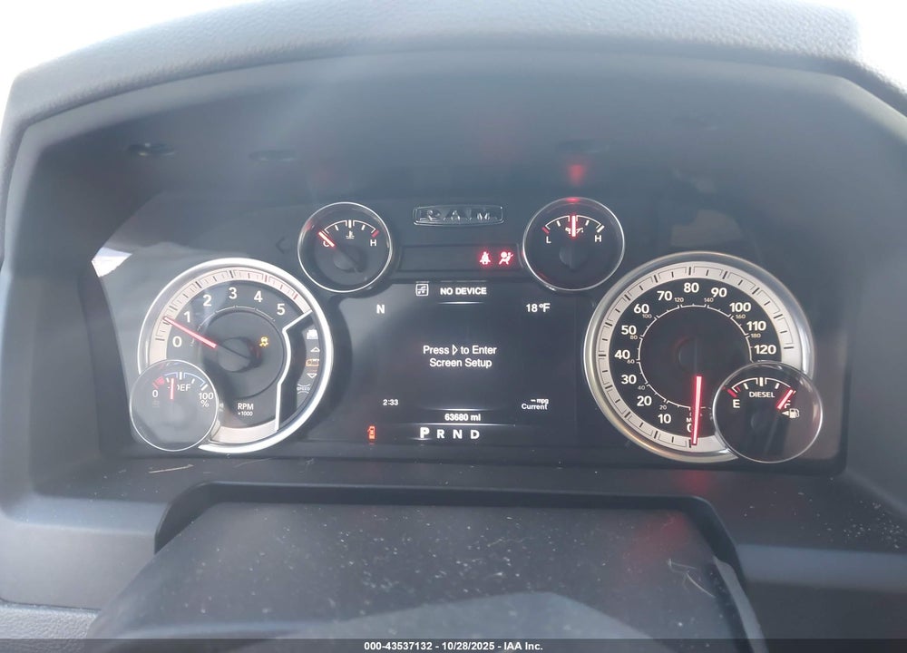 2016 RAM 2500 BIG HORN VIN: 3C6UR5DL5GG261324