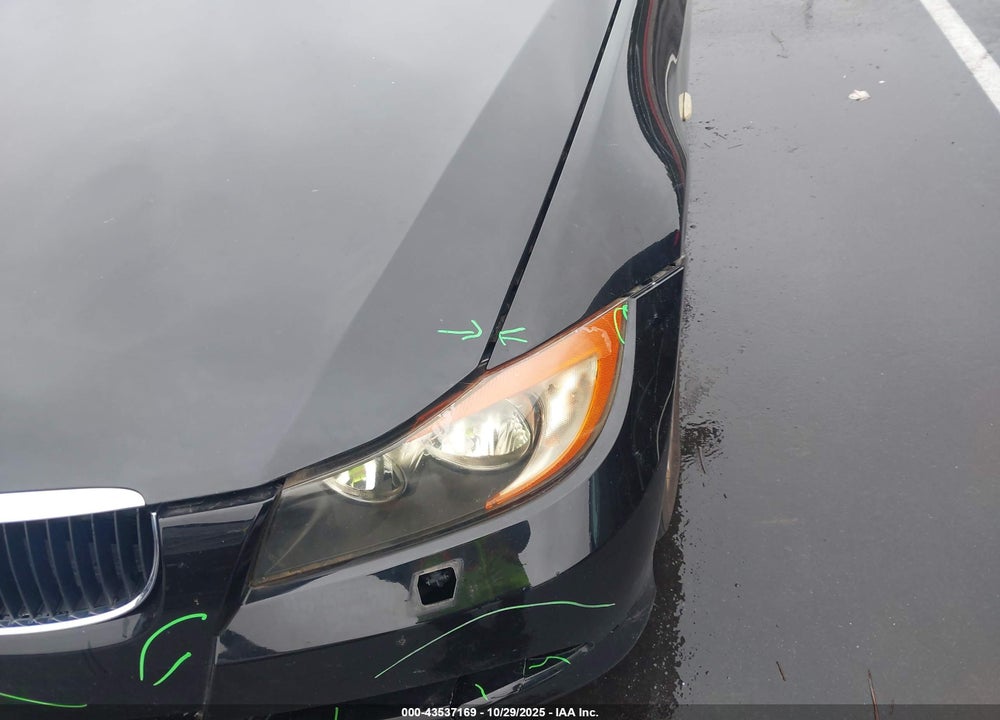 2008 BMW 3 SERIES VIN: WBAVA37568NL44272