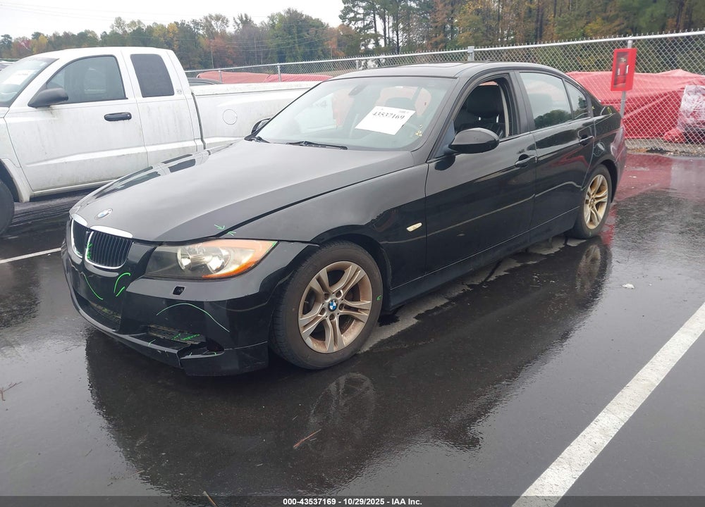 2008 BMW 3 SERIES VIN: WBAVA37568NL44272