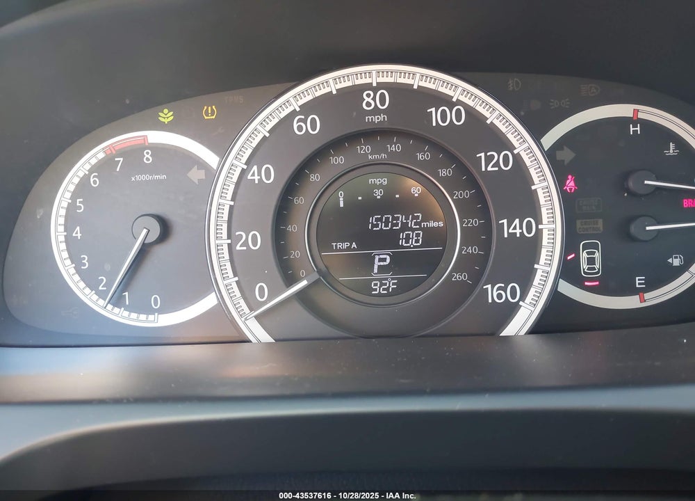 2013 HONDA ACCORD EX-L VIN: 1HGCR2F83DA006582