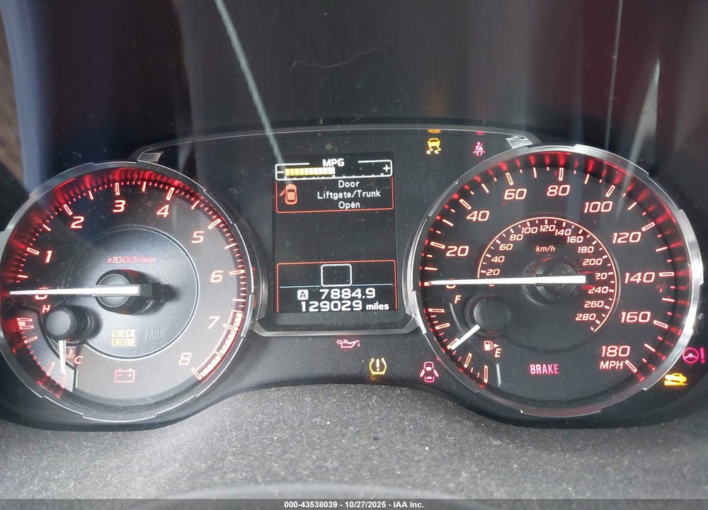 2017 SUBARU WRX VIN: JF1VA1B67H9829638