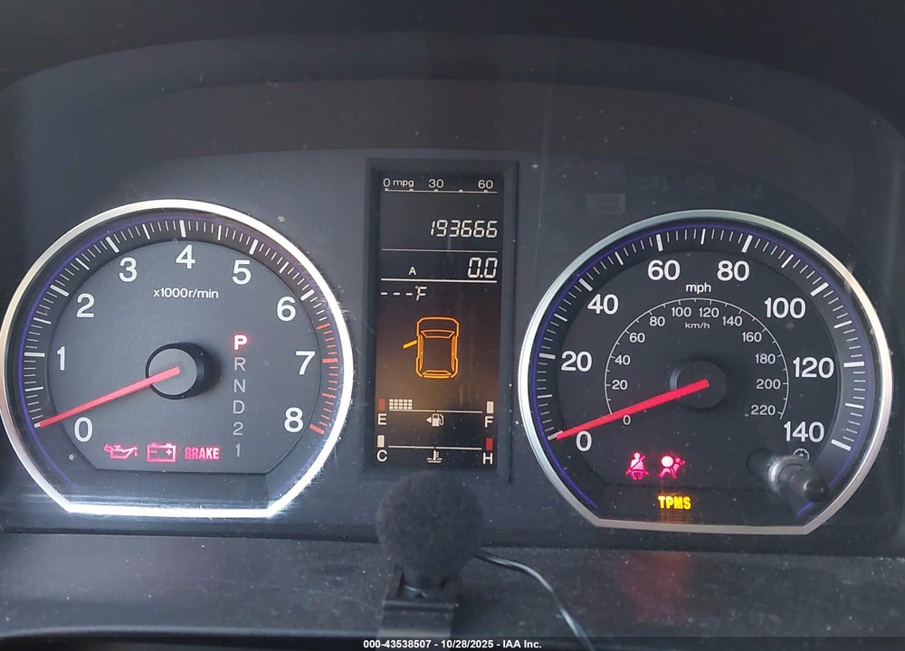 2009 HONDA CR-V VIN: JHLRE38789C014738