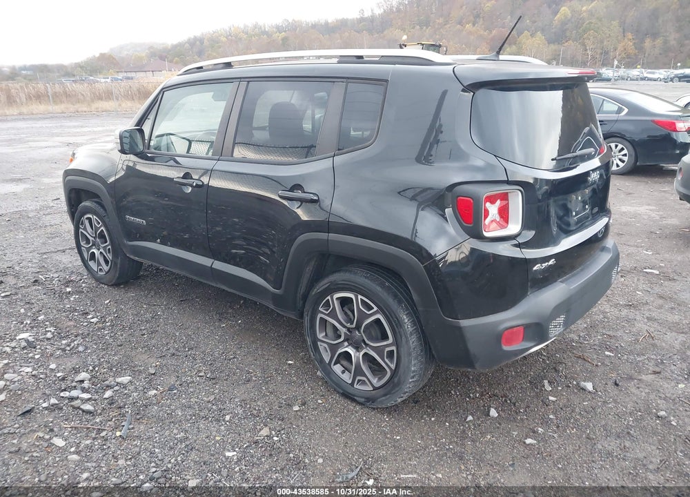 2015 JEEP RENEGADE LIMITED VIN: ZACCJBDTXFPC00395