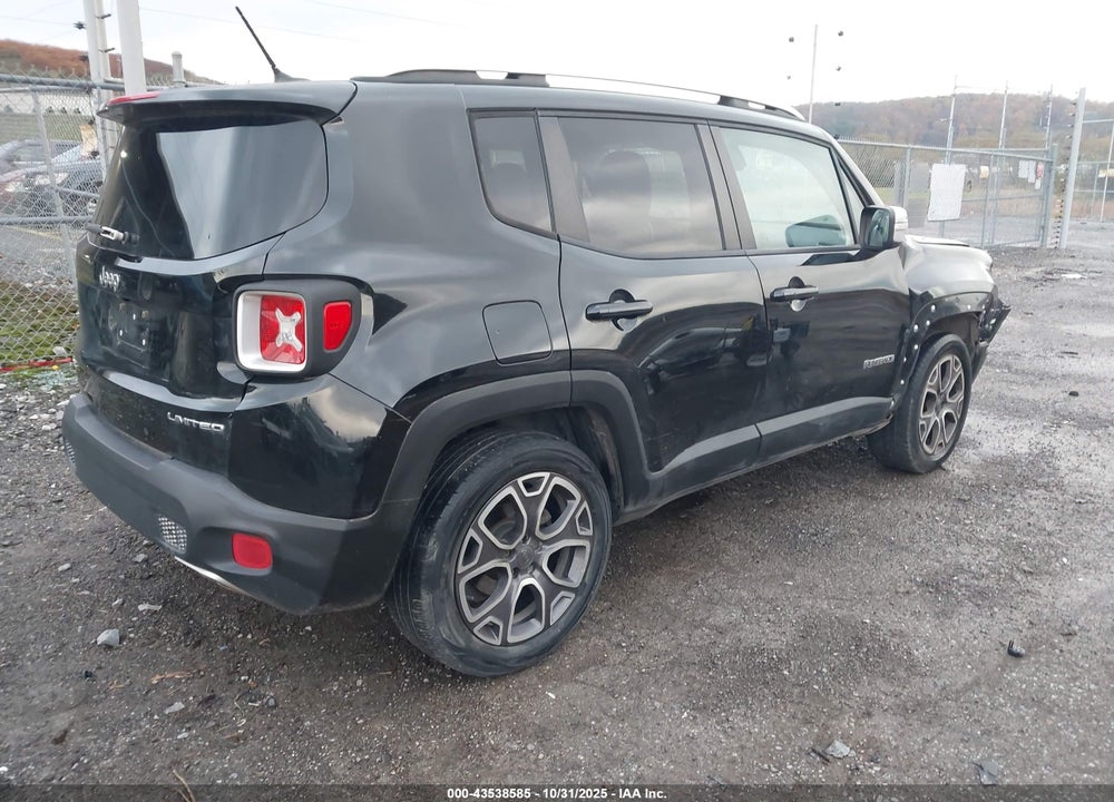 2015 JEEP RENEGADE LIMITED VIN: ZACCJBDTXFPC00395