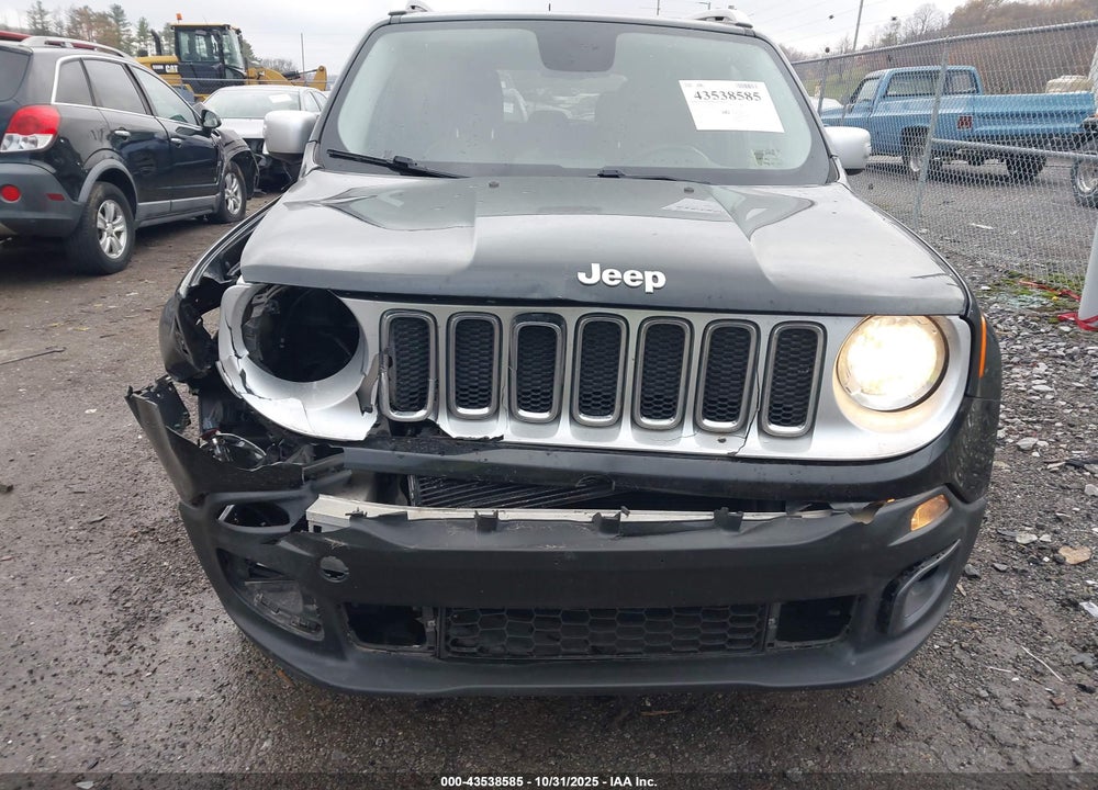 2015 JEEP RENEGADE LIMITED VIN: ZACCJBDTXFPC00395