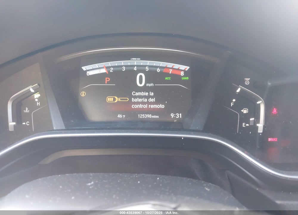 2017 HONDA CR-V VIN: 2HKRW2H55HH638938