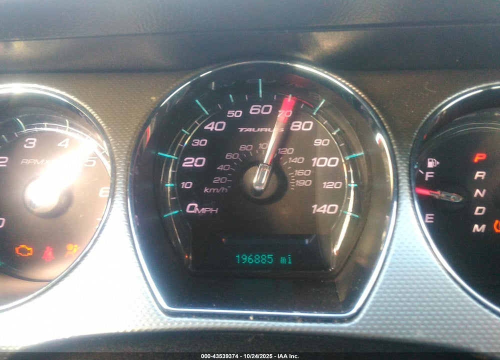 2012 FORD TAURUS SEL VIN: 1FAHP2EW9CG138287