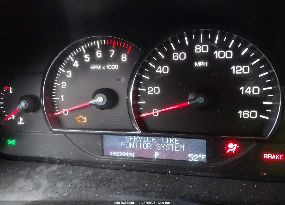 2008 CADILLAC SRX V8 VIN: 1GYEE53A880181072