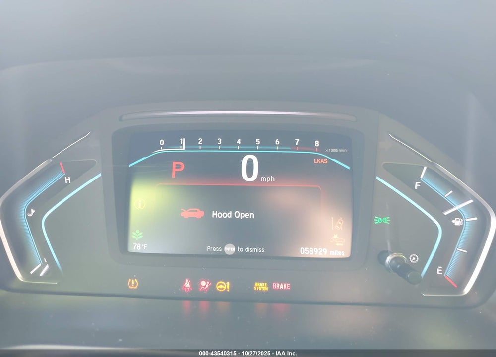 2019 HONDA ODYSSEY EX VIN: 5FNRL6H56KB053873