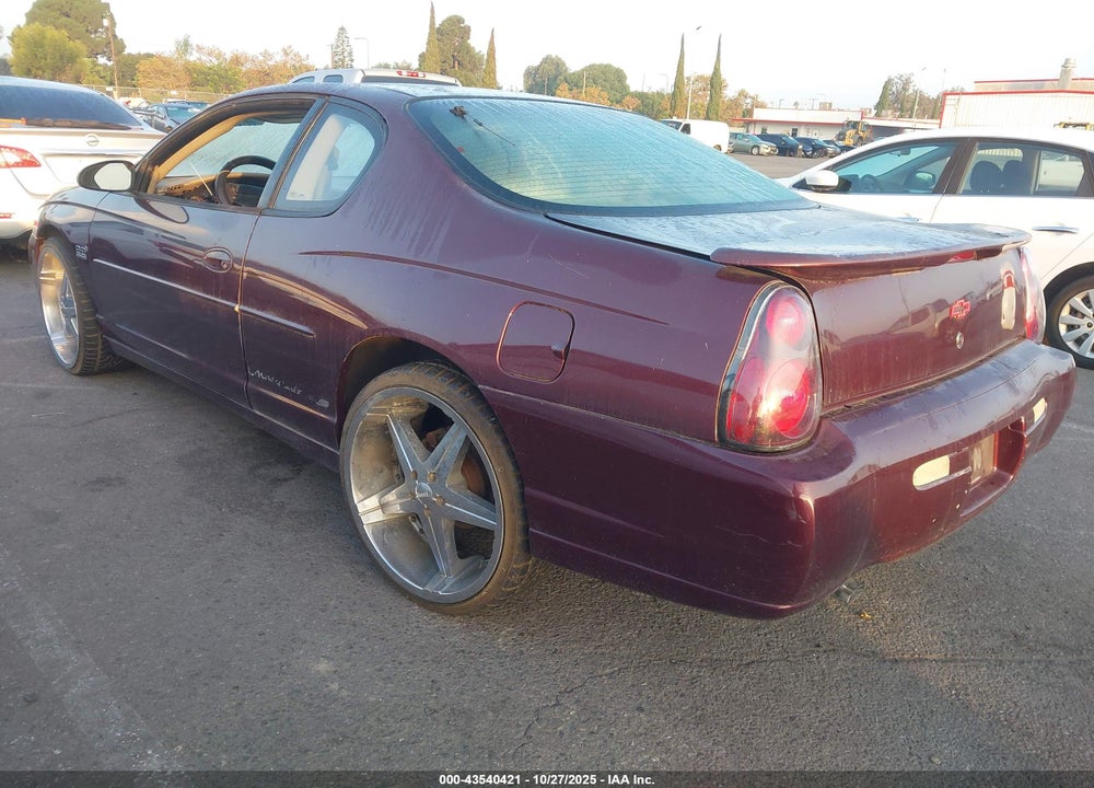 2003 CHEVROLET MONTE CARLO SS VIN: 2G1WX15K739169313