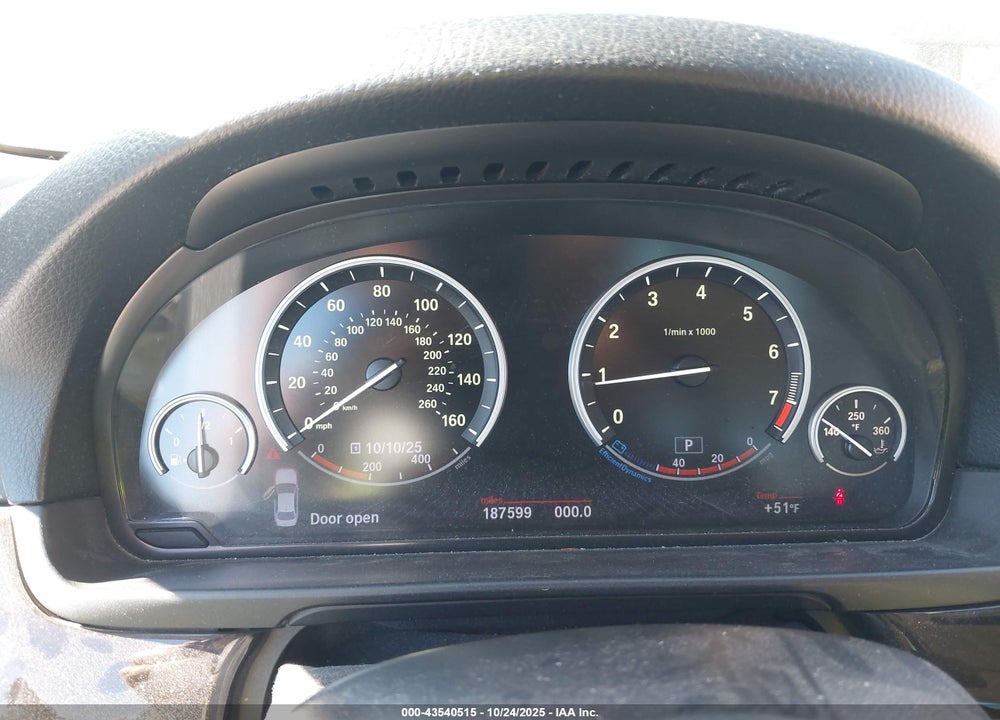 2013 BMW 5 SERIES VIN: WBAFU7C54DDU69442