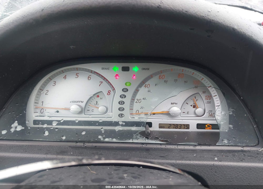 2002 TOYOTA CAMRY SE VIN: JTDBE32K320097272