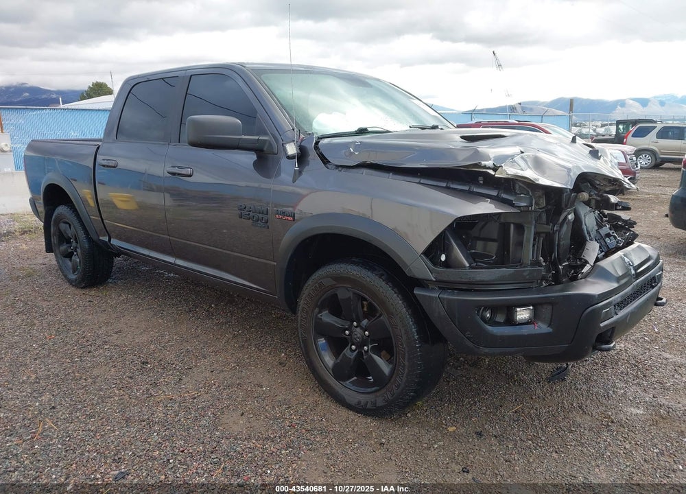 2019 RAM 1500 CLASSIC WARLOCK  4X4 5'7 BOX VIN: 1C6RR7LT7KS724777