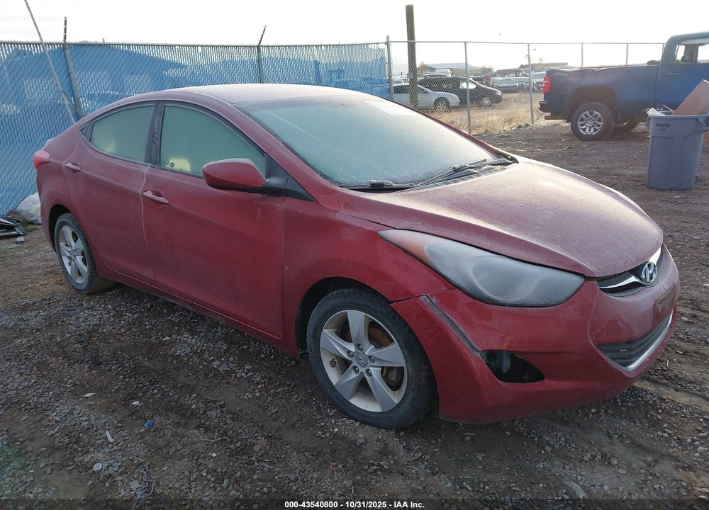 2013 HYUNDAI ELANTRA GLS VIN: 5NPDH4AE9DH268842