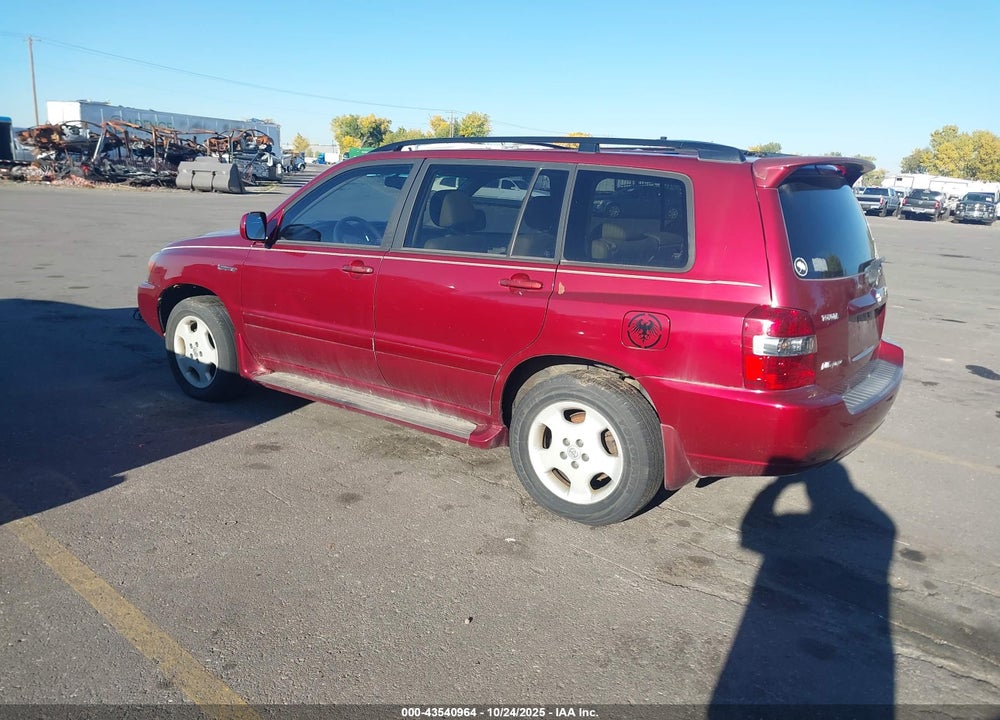 2006 TOYOTA HIGHLANDER LIMITED V6 VIN: JTEEP21A160161045