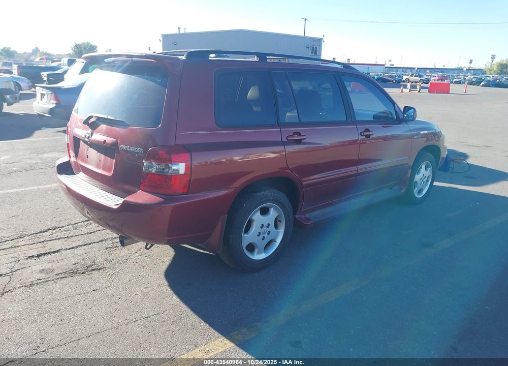 2006 TOYOTA HIGHLANDER LIMITED V6 VIN: JTEEP21A160161045
