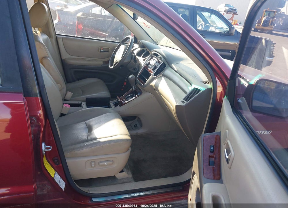 2006 TOYOTA HIGHLANDER LIMITED V6 VIN: JTEEP21A160161045
