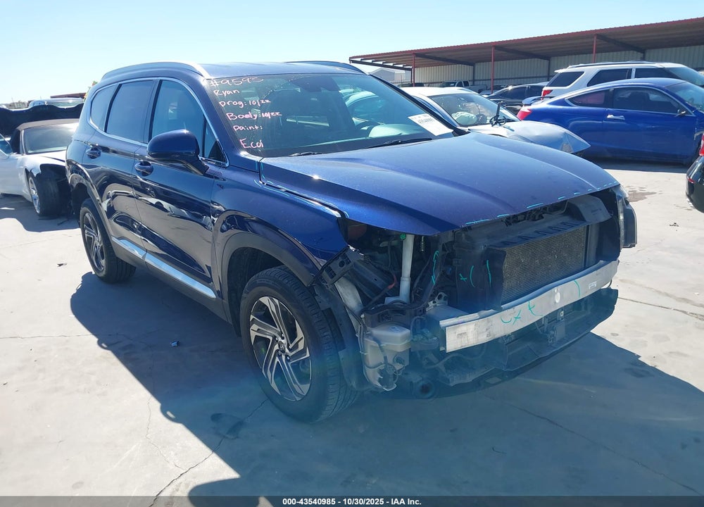 2022 HYUNDAI SANTA FE SEL VIN: 5NMS2DAJ9NH468429