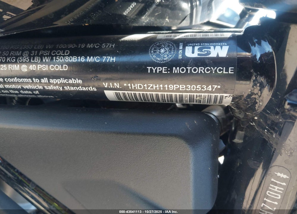 2023 HARLEY-DAVIDSON RH975 VIN: 1HD1ZH119PB305347