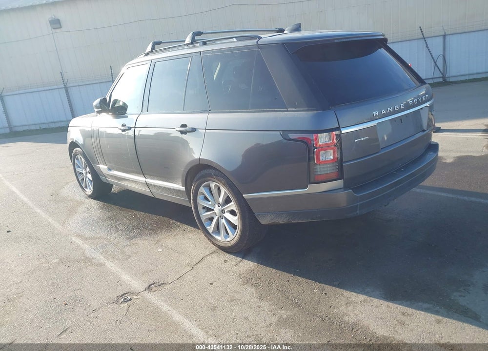 2017 LAND ROVER RANGE ROVER HSE VIN: SALGS2FK6HA321133