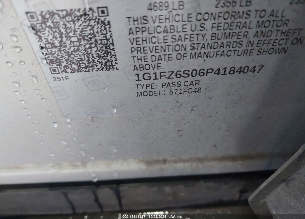 2023 CHEVROLET BOLT EUV FWD PREMIER VIN: 1G1FZ6S06P4184047