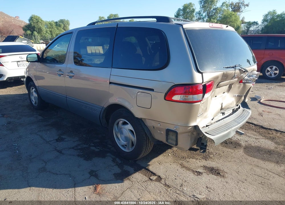 2002 TOYOTA SIENNA LE VIN: 4T3ZF13C52U413547