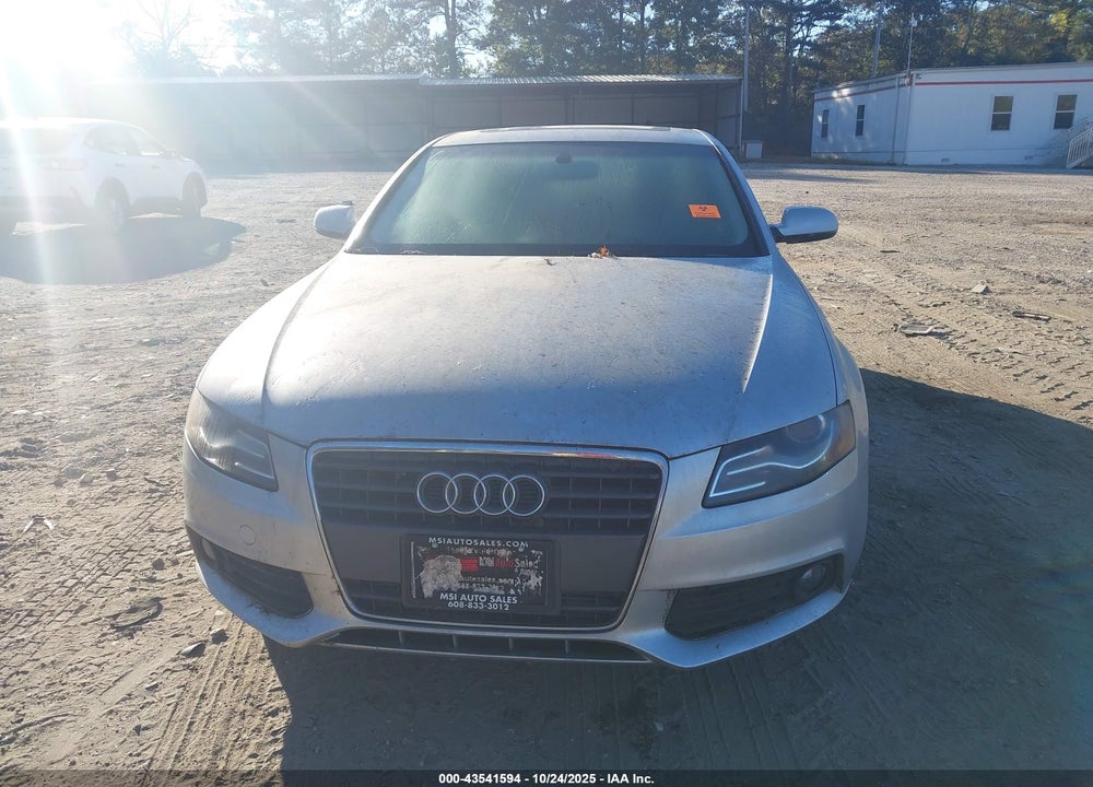 2012 AUDI A4 2.0T PREMIUM VIN: WAUBFAFLXCN012918
