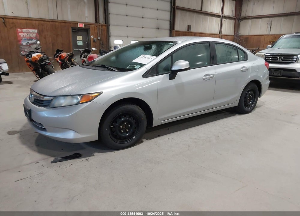 2012 HONDA CIVIC VIN: 2HGFB2F58CH568033