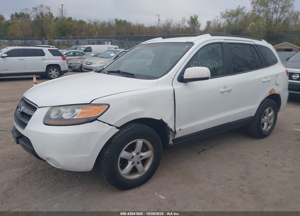 2007 HYUNDAI SANTA FE GLS VIN: 5NMSG73D67H051170